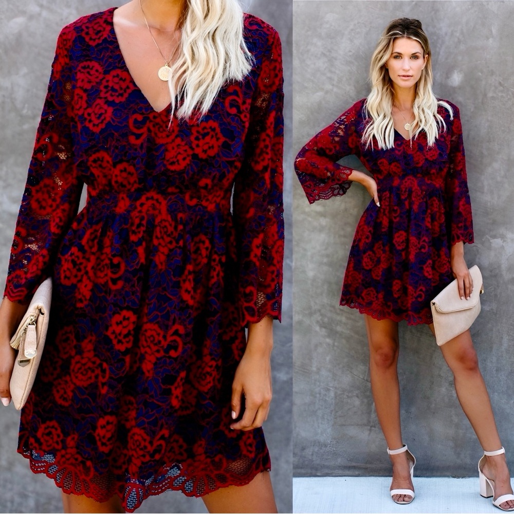 Flying Tomato Brick House Lace Dress